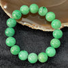 Type A Burmese Apple Green Jade Jadeite Bracelet - 63.24g 13.4mm/bead 16 beads - Huangs Jadeite and Jewelry Pte Ltd
