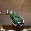 Type A Green Omphacite Jade Jadeite Ruyi 4.08g 37.7 by 17.8 by 5.9mm - Huangs Jadeite and Jewelry Pte Ltd