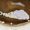 Grand Master Certified Type A Semi Icy Lavender and Yellow Jade Jadeite Phoenix Pendant 18.26g 62.1 by 31.8 by 7.6 mm - Huangs Jadeite and Jewelry Pte Ltd