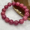 Natural Rhodonite Crystal Bracelet 68.75g 13.3mm/bead 16 beads - Huangs Jadeite and Jewelry Pte Ltd