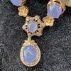 Type A Lavender Jade Jadeite Necklace 18k gold & diamonds - 8.35g - Huangs Jadeite and Jewelry Pte Ltd