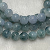 Type A Semi Icy Lavender with Green patches Jade Jadeite Necklace 63.21g 7.0mm/bead 108 beads - Huangs Jadeite and Jewelry Pte Ltd