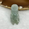 Type A Green Cicada Pendant - 12.21g 41.2 by 18.1 by 11.2 mm - Huangs Jadeite and Jewelry Pte Ltd