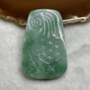 Type A Green Yellow Jambhala 黄财神 Jade Jadeite Pendant 77.99g 69.0 by 43.2 by 13.2mm - Huangs Jadeite and Jewelry Pte Ltd