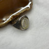 Natural Golden Rutilated Quartz 925 Silver Ring US 9.25 HK 21 7.2g 19.2 by 12.8 by 6.8mm - Huangs Jadeite and Jewelry Pte Ltd