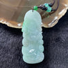 Type A Apple Green Jadeite Guan Yin Pendant 46.15g 72.9 by 30.1 by 11.2mm - Huangs Jadeite and Jewelry Pte Ltd