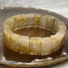 Natural Golden Rutilated Quartz Bracelet 手牌 - 65.93g 18.6 by 7.6mm/piece 20 pieces - Huangs Jadeite and Jewelry Pte Ltd