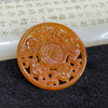 Type A Red Jade Jadeite 5 Rats 出入平安 Pendant - 27.27g 56.4 by 56.4 by 5.8mm - Huangs Jadeite and Jewelry Pte Ltd