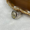 Natural Golden Rutilated Quartz 925 Silver Ring US 8 HK 18 6.49g 17.4 by 11.9 by 7.5mm - Huangs Jadeite and Jewelry Pte Ltd