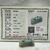 Type A Faint Green Piao Hua with Brownish Red Spots Jade Jadeite Pixiu Charm - 17.3g 37.9 by 16.1 by 18.2mm - Huangs Jadeite and Jewelry Pte Ltd