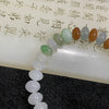 Type A Mixed Colour Jade Jadeite Bracelet 17.07g 7.6mm/bead 32 beads - Huangs Jadeite and Jewelry Pte Ltd