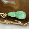 Type A Green Money Bag and Ruyi Jade Jadeite 21.26g 42.1 by 22.0 by 12.1 mm - Huangs Jadeite and Jewelry Pte Ltd