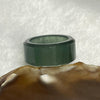 Type A ICY Blueish Green Jade Jadeite Ring - 4.56g US3.5 HK7 Inner Diameter 14.6 Thickness 8.3 by 2.7mm - Huangs Jadeite and Jewelry Pte Ltd