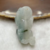 Type A Faint Green with Green Piao Hua Jade Jadeite Pixiu & Ruyi Charm - 15.76g 39.4 by 16.2 by 15.1mm - Huangs Jadeite and Jewelry Pte Ltd