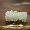 Type A Light Green Jade Jadeite Pixiu Charm - 11.34g 32.3 by 15.7 by 14.1mm - Huangs Jadeite and Jewelry Pte Ltd