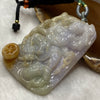 Type A Tri Color Jadeite Acala & Dragon 54.20g 64.2 by 41.8 by 11.2mm - Huangs Jadeite and Jewelry Pte Ltd