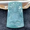 Type A Blueish Green Jade Jadeite Guan Yin - 39.87g 60.6 by 36.2 by 9.6mm - Huangs Jadeite and Jewelry Pte Ltd