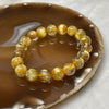 High Quality Golden Rutilated Quartz Bracelet 24.44g 9.5mm/bead 19 beads - Huangs Jadeite and Jewelry Pte Ltd