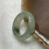 Type A Semi Icy Green Piao Hua Jade Jadeite Ring 4.64g US 8 HK 18 Thickness 7.1 by 3.7mm Inner Diameter 18.3mn - Huangs Jadeite and Jewelry Pte Ltd