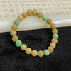Type A Yellow & Green Jade Jadeite Bracelet 19.26g 7.9mm/bead 23 beads - Huangs Jadeite and Jewelry Pte Ltd