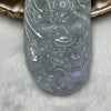 Type A Lavender & Green Manjushri Bodhisattva Jade Jadeite 45.47g 75.7 by 39.5 by 8.2mm - Huangs Jadeite and Jewelry Pte Ltd