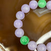RARE High End Type A Lavender and Apple Green Jadeite Bracelet 58.32g 12.9mm 16 Beads - Huangs Jadeite and Jewelry Pte Ltd