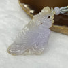 Grand Master Certified Type A Semi Icy Lavender and Yellow Jade Jadeite Phoenix Pendant 18.26g 62.1 by 31.8 by 7.6 mm - Huangs Jadeite and Jewelry Pte Ltd