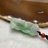 Type A Spicy Green Vein Pixiu Jade Jadeite Pendant 9.89g 36.4 by 13.6 by 10.4mm - Huangs Jadeite and Jewelry Pte Ltd