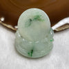 Type A Semi Icy Piao Hua Guan Yin Jade Jadeite 55.08g 52.2 by 42.3 by 13.5mm - Huangs Jadeite and Jewelry Pte Ltd