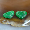 Type A Spicy Green Jade Jadeite Ruyi for setting 0.96g 11.0 by 14.2 by 1.7mm - Huangs Jadeite and Jewelry Pte Ltd