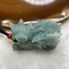 Type A Semi Icy Blueish Green Jade Jadeite Tian Lu 39.79g 48.4 by 35.8 by 22.4mm - Huangs Jadeite and Jewelry Pte Ltd