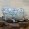 Type A Sky Blue Jadeite Prosperity 3 Legged Frog with Baby Display 337.5g 89.6 by 53.3 by 45.0mm 1245g 17.0 by 11.0 by 13.0cm - Huangs Jadeite and Jewelry Pte Ltd