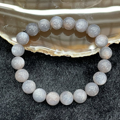 Natural Black Sunstone 日光石（太阳石）Bracelet 20 beads - 24.99g 10.0/bead - Huangs Jadeite and Jewelry Pte Ltd
