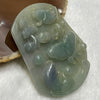 Type A Faint Green & Lavender Jade Jadeite Legend Of Dragon Carp Pendant -27.45g 57.9 by 50.6 by 6.6mm - Huangs Jadeite and Jewelry Pte Ltd
