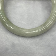 Type A Green Piao Hua Jadeite Bangle 44.70g inner diameter 57.1mm 9.1 by 9.1mm - Huangs Jadeite and Jewelry Pte Ltd