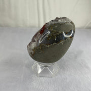 Natural Amethyst Dragon Egg Display with Stand - 631.9g 71.5 by 70.5 by 102.2mm - Huangs Jadeite and Jewelry Pte Ltd