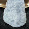 Type A Burmese Lavender Grey Jade Jadeite Ganesha 象头神 God of Fortune - 66.7g 70.6 by 47.6 by 11.8mm - Huangs Jadeite and Jewelry Pte Ltd