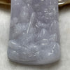 Type A Faint Lavender Jade Jadeite Guan Yin & Shan Shui Pendant - 62.6g 59.3 by 34.4 by 12.4mm - Huangs Jadeite and Jewelry Pte Ltd