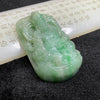 Type A Green Yellow Jambhala 黄财神 Jade Jadeite Pendant - 115.78g 73.2 by 47.2 by 17.0mm - Huangs Jadeite and Jewelry Pte Ltd