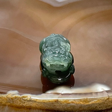 Type A Green Jade Jadeite Pixiu Charm - 7.76g 24.9 by 12.6 by 11.7mm - Huangs Jadeite and Jewelry Pte Ltd