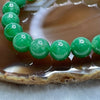 Rare High Quality Type A Full Green Jade Jadeite Beads Bracelet 29.76g 9.6mm/bead 20 beads - Huangs Jadeite and Jewelry Pte Ltd