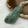 Grand Master Certified Type A Semi Icy Green Jade Jadeite Dragon Pendant 29.05g 55.8 by 29.5 by 13.0 mm - Huangs Jadeite and Jewelry Pte Ltd