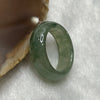 Type A Semi Icy Green Piao Hua Jade Jadeite Ring - 4.80g US 8 HK 18 Thickness 7.4 by 3.6mm Inner Diameter 18.4mm - Huangs Jadeite and Jewelry Pte Ltd