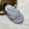 Type A Lavender Jade Jadeite God of Wealth/ Fortune Cai Sheng with Dragon 80.16g 68.7 by 42.6 by 14.0mm - Huangs Jadeite and Jewelry Pte Ltd