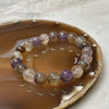 Natural Purple Titanium Crystal Bracelet 25.54g 9.8mm/bead 20 beads - Huangs Jadeite and Jewelry Pte Ltd