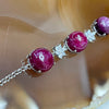 Natural Ruby 925 Sliver Bracelet 6.7g 9.7 by 9.6 by 7.2mm - Huangs Jadeite and Jewelry Pte Ltd