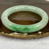 Natural Type A Apple Green with Spicy Green Bangle 65.90g Inner Diameter 55.3 mm 11.3 by 10.7mm - Huangs Jadeite and Jewelry Pte Ltd
