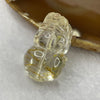 Natural Golden Rutilated Quartz Pixiu Charm for Wealth and Protection 16.80g 34.7 by 20.8 by 14.7mm - Huangs Jadeite and Jewelry Pte Ltd