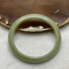 Type A Yellow & Green Jade Jadeite Bangle - 37.68g Inner Diameter 53.8mm Thickness 11.0 by 6.8mm - Huangs Jadeite and Jewelry Pte Ltd