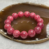 Natural Rhodonite Crystal Bracelet 81.03g 14.4mm/bead 15 beads - Huangs Jadeite and Jewelry Pte Ltd